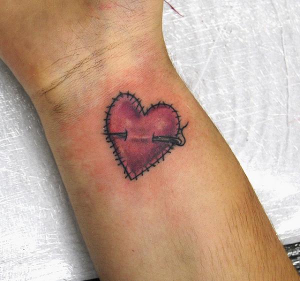  stitched heart tattoos