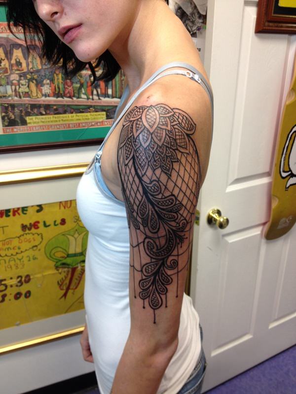  lace sleeve tattoos
