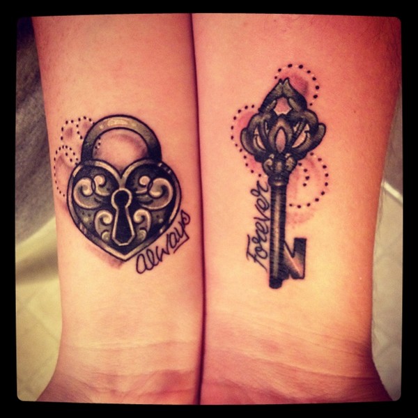  matching tattoos for lovers