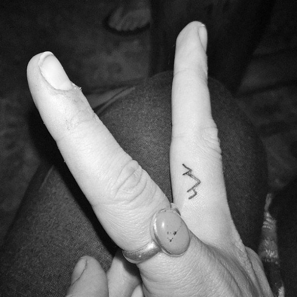  mountain finger tattoos