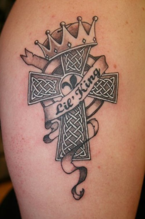 celtic crown tattoos