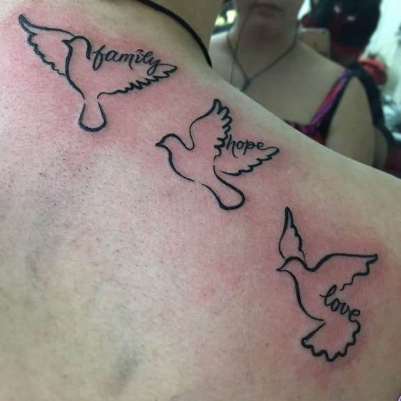 flying bird tattoos
