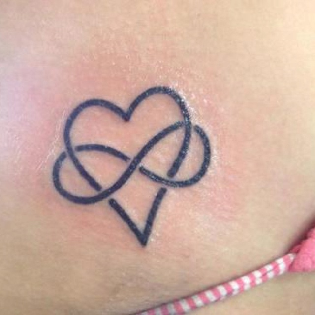  infinity tattoo with heart