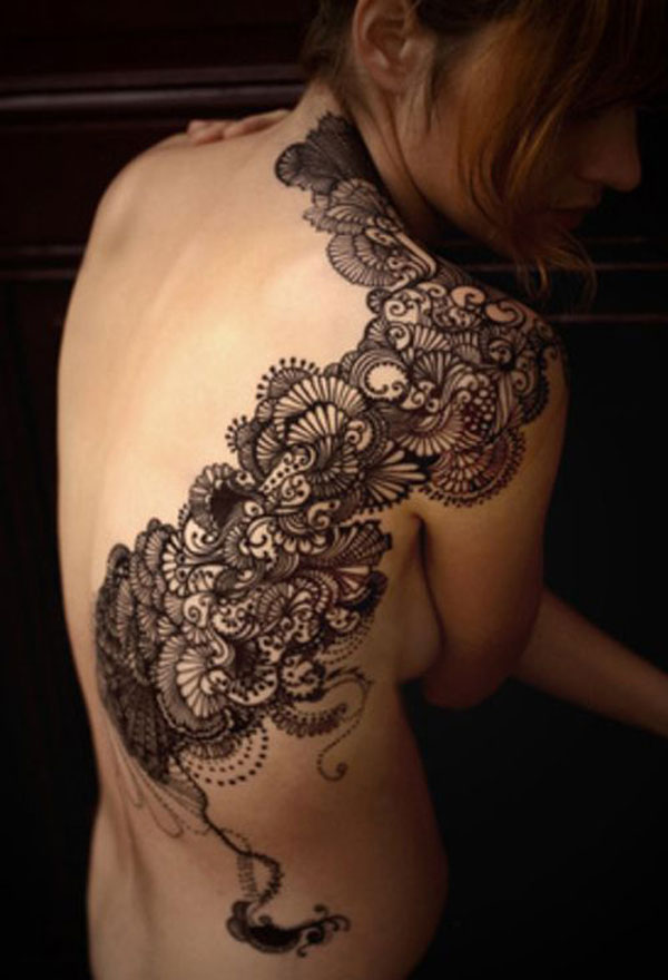  lace tattoo for women