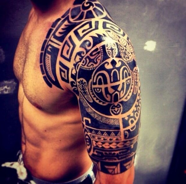  tribal shoulder tattoos