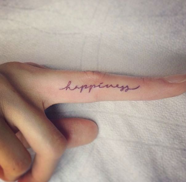  finger tattoos words