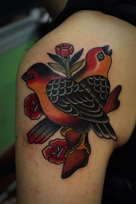 traditional tattoos bird