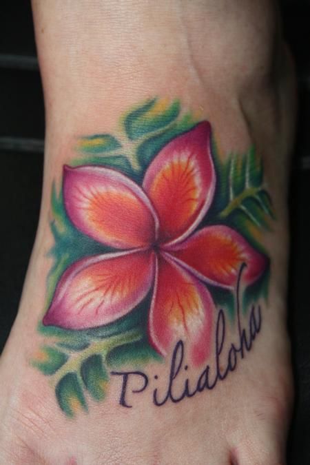  hawaiian flower tattoos