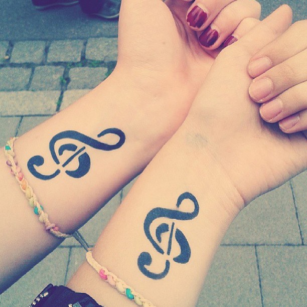  matching music tattoos