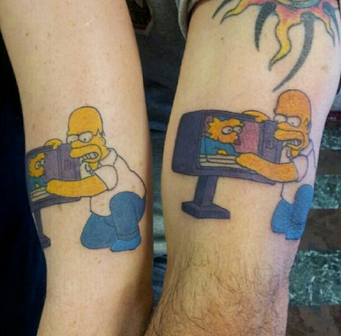 matching tattoos with dad
