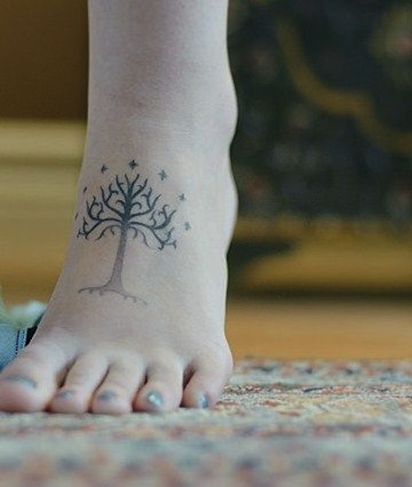  tree tattoos foot