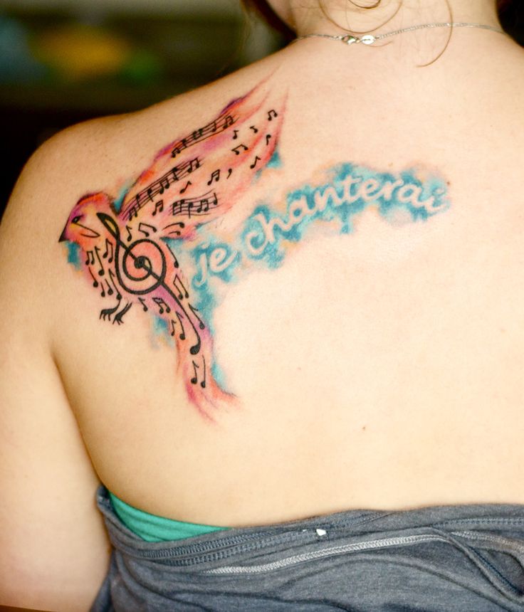  watercolor tattoos music
