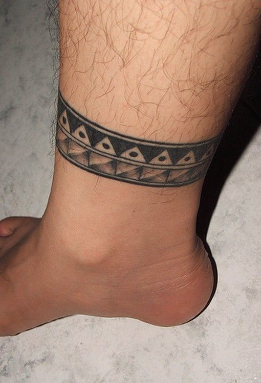 band ankle tattoos