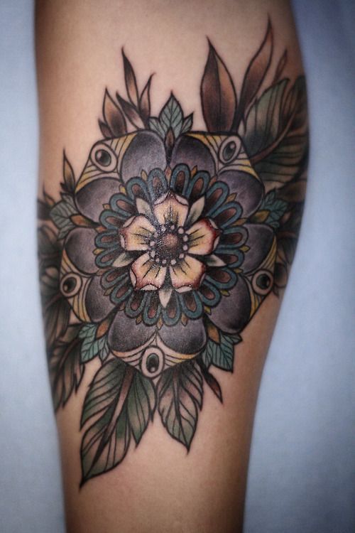  mandala flower tattoos