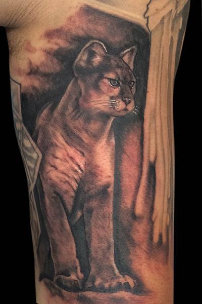  mountain lion tattoo