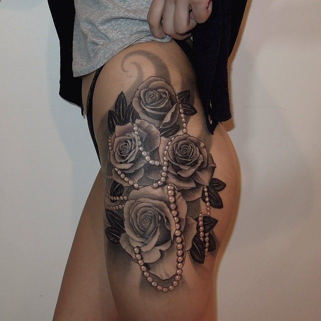  side thigh tattoos