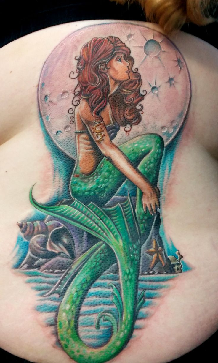  colorful mermaid tattoos