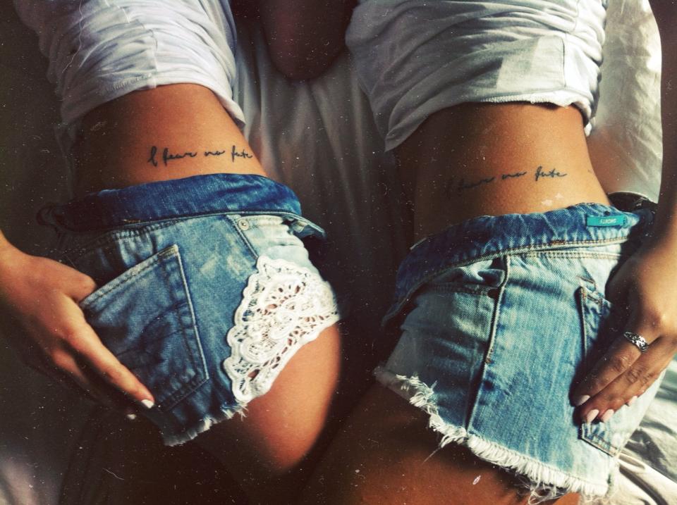  best friend tattoos on ribs