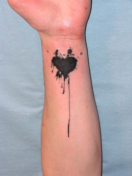 black heart tattoos