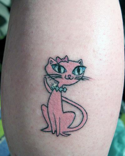  cartoon cat tattoo