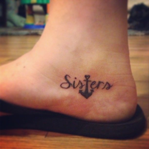  sister anchor tattoos