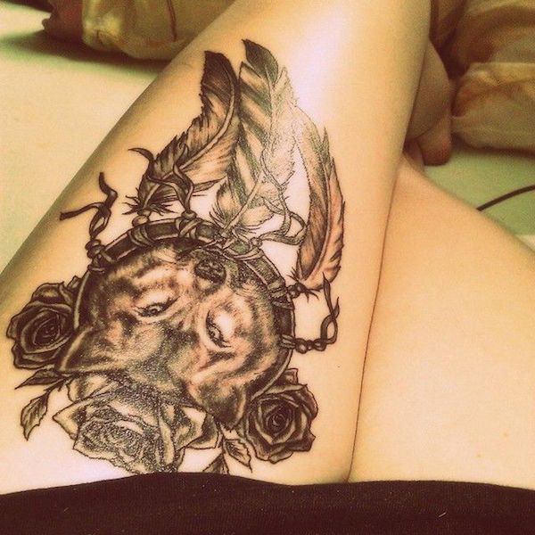  unique thigh tattoos
