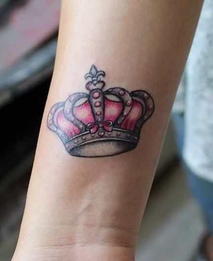  pink crown tattoos