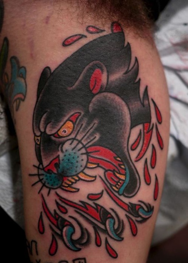 traditional tattoos panther