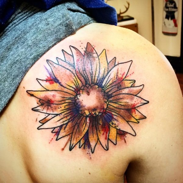  unique sunflower tattoo