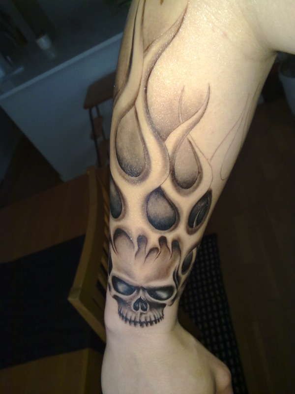  skull tattoos forearm
