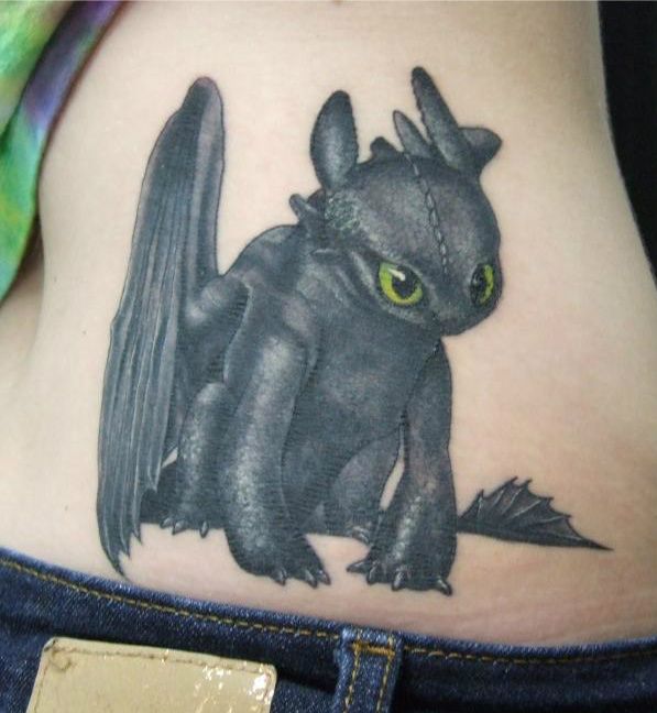  toothless dragon tattoo