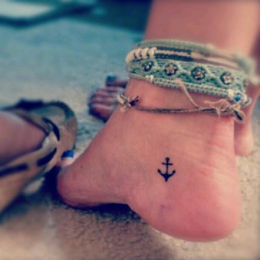 anchor tattoos ankle