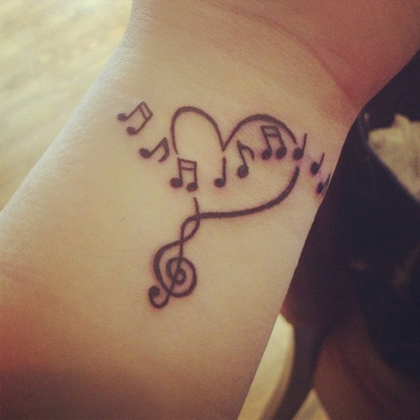  cute music tattoos