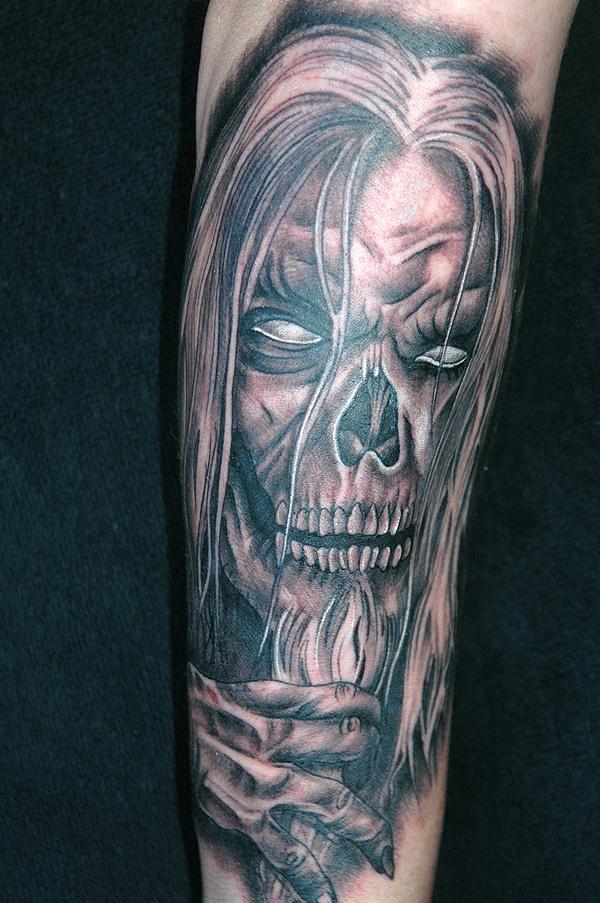  evil skull tattoos