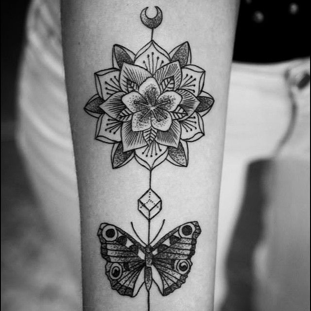  butterfly forearm tattoos