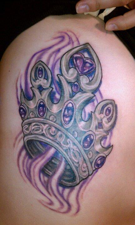  crown tattoos color