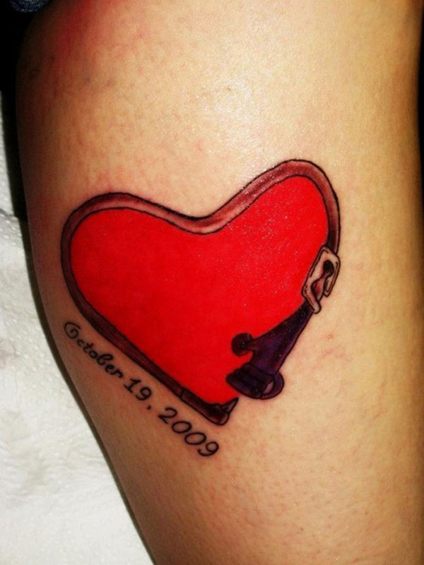 red heart tattoos