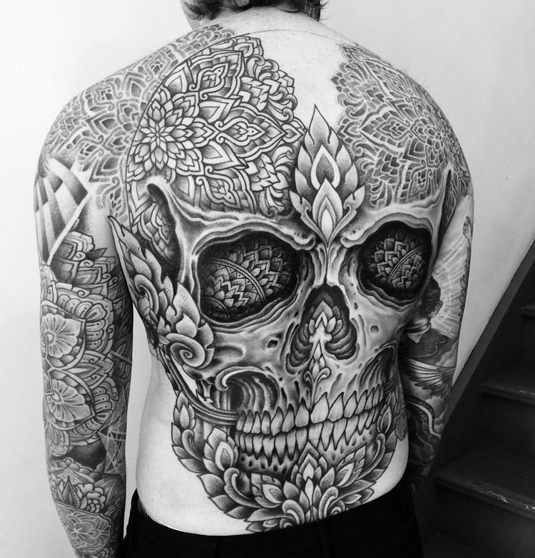  skull tattoos mandala