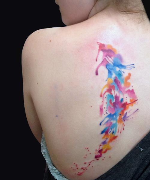 watercolor tattoos for women