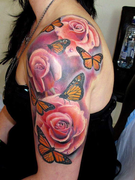  butterfly sleeve tattoos
