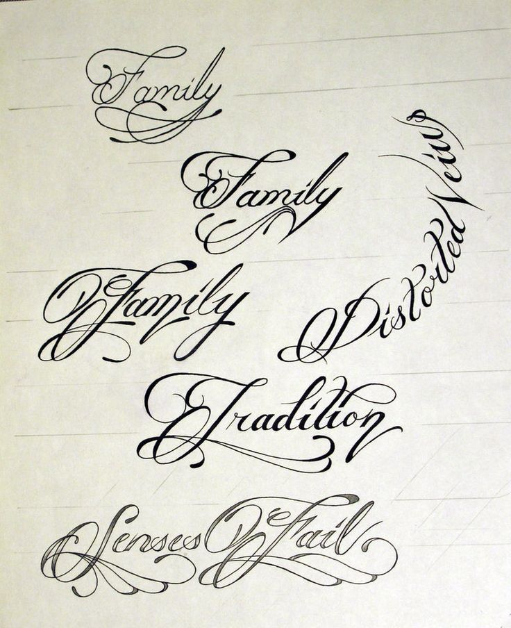 family tattoos fonts