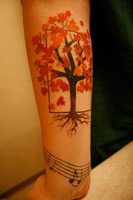  maple tree tattoos