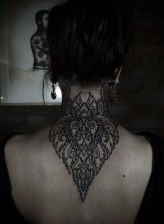  neck lace tattoo