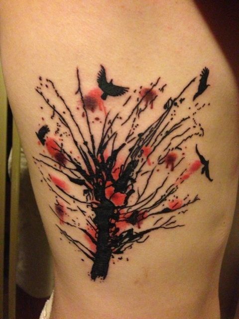  abstract tree tattoos