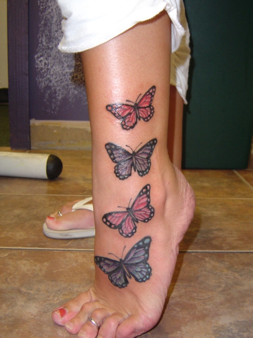  butterfly tattoos leg