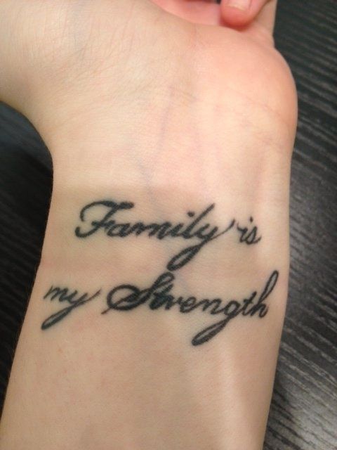 family tattoos sayings