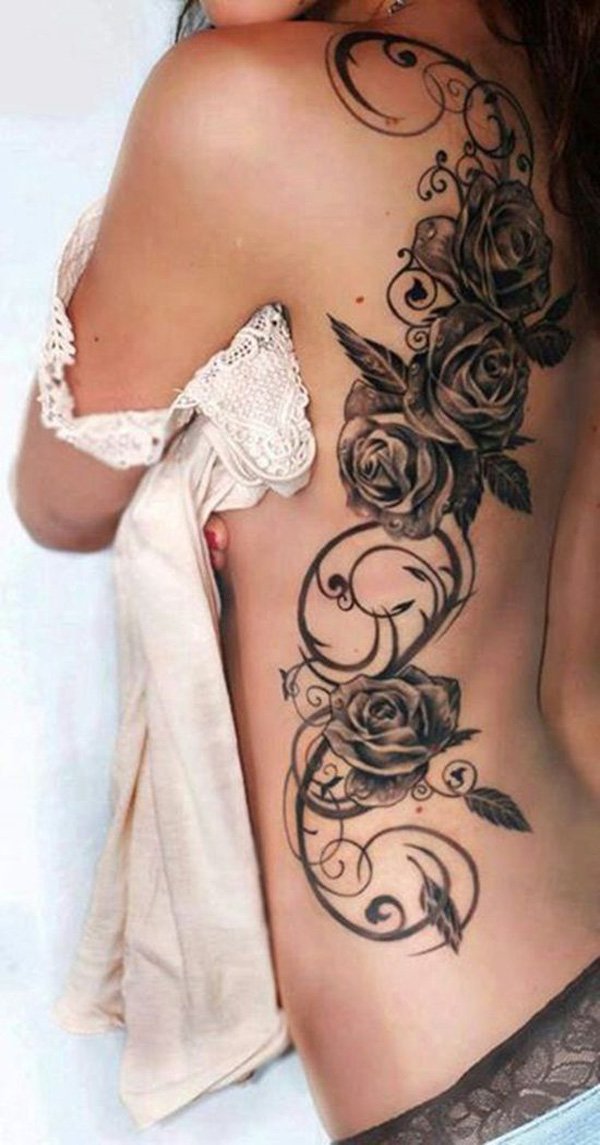  rose tattoo ribs