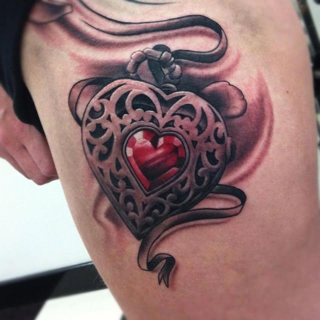  skull heart tattoos