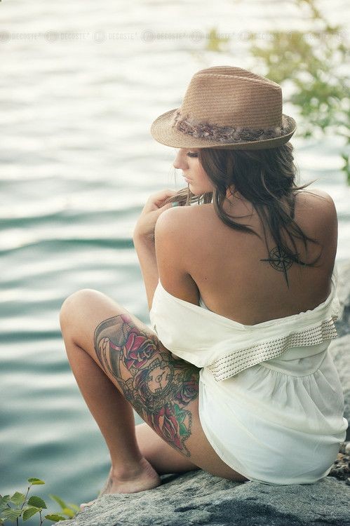  thigh tattoos placement