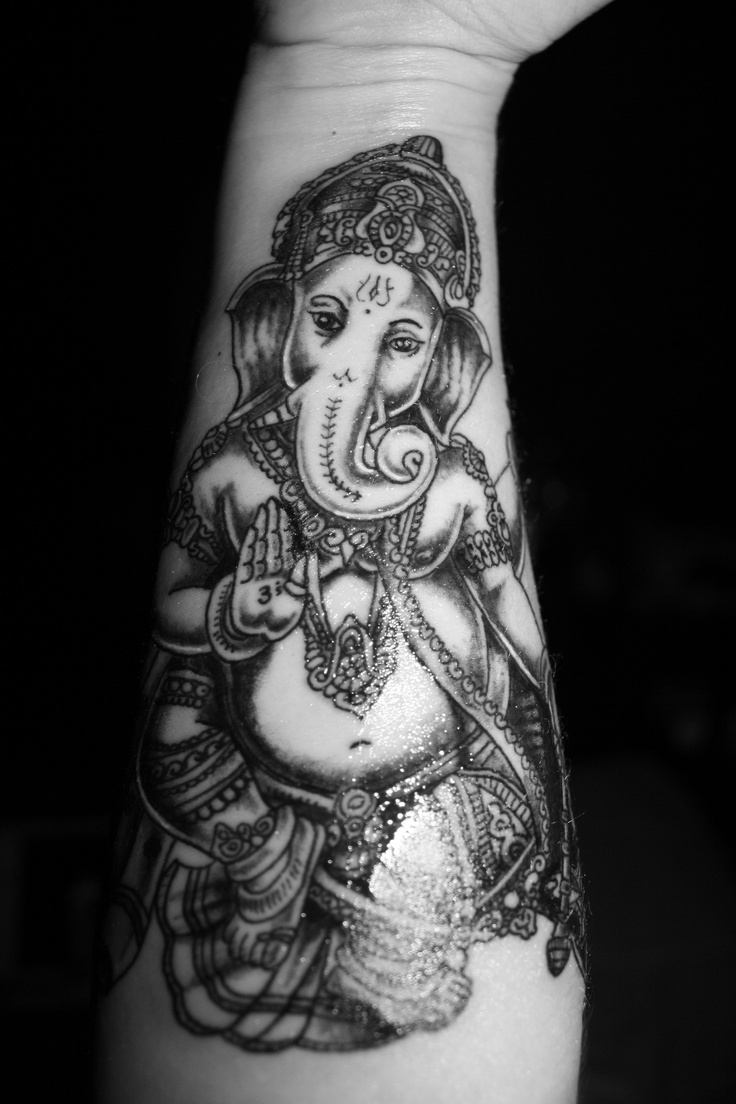  elephant tattoo ganesha